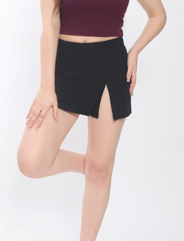 Women’s Bodycon Mini Skirt with Front Slit