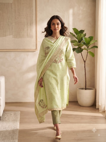 Women’s Pure Viscose Jacquard Suit Set