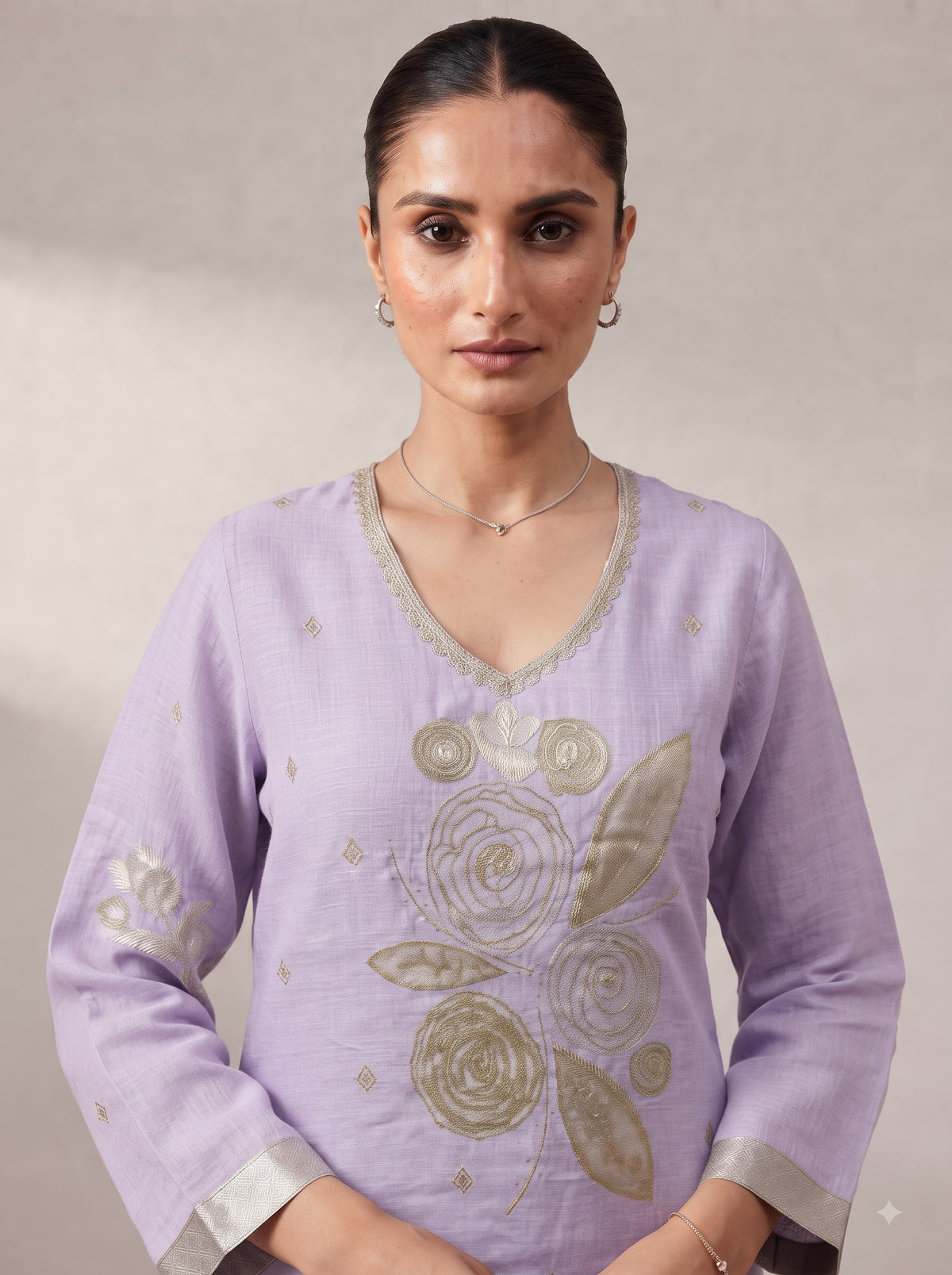 Viscose Suit with Premium Jacquard Zari Work