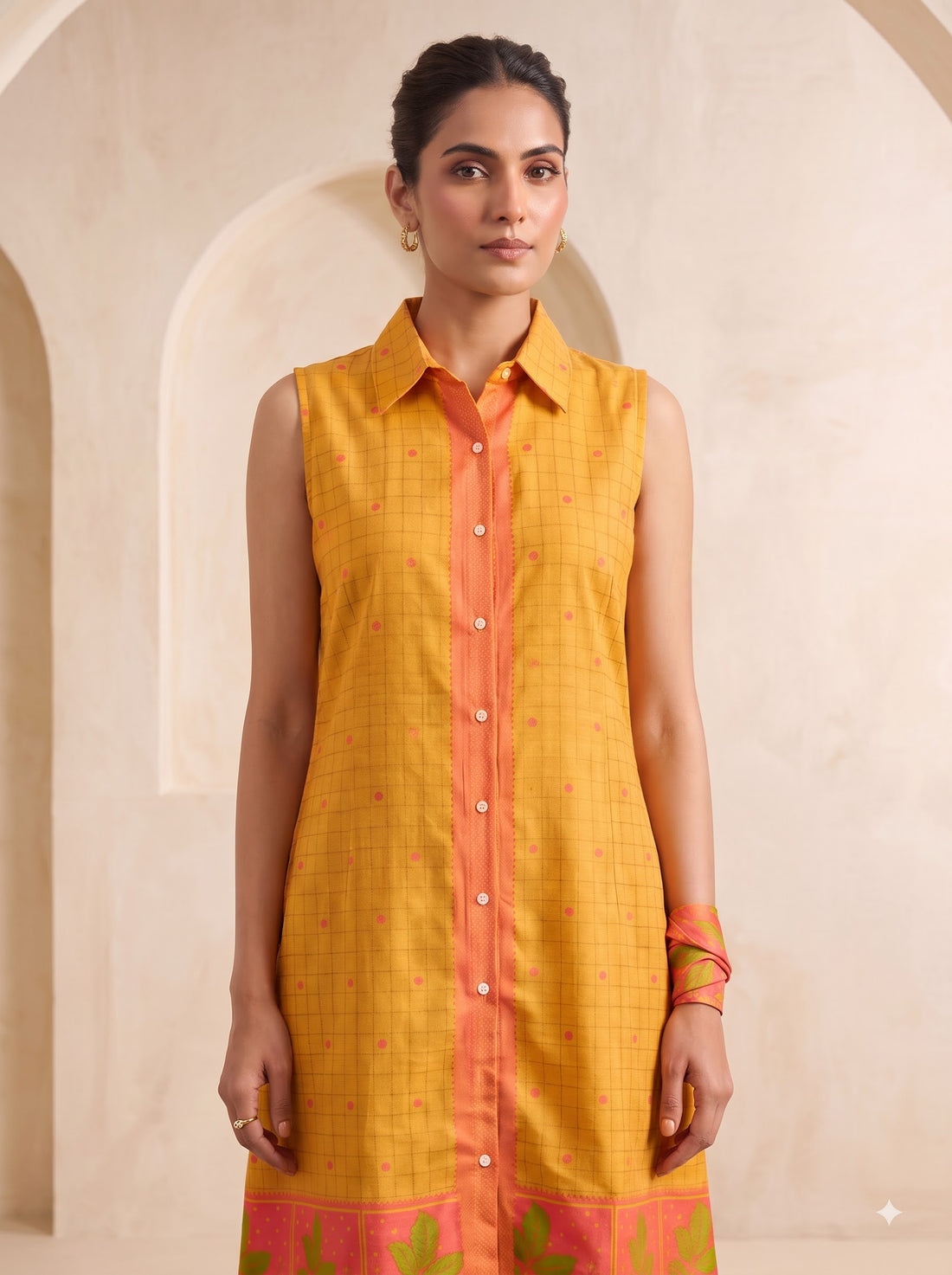 Jacquard Knee Length Kurta