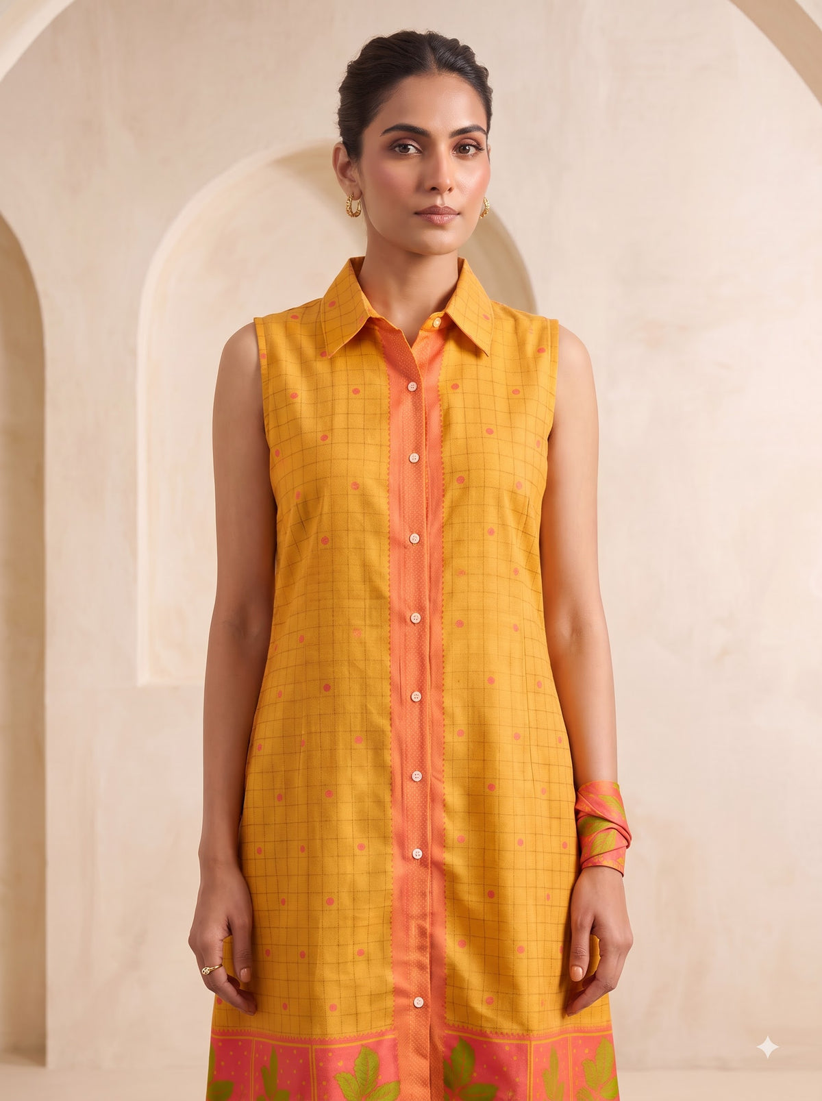 Jacquard Knee Length Kurta