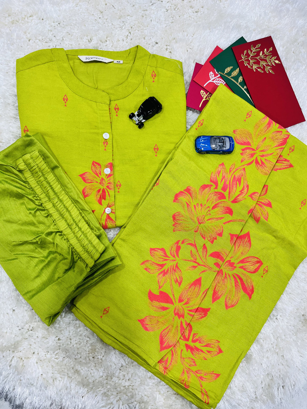 Cotton Jacquard Kurta & Palazzo Co-ord Set