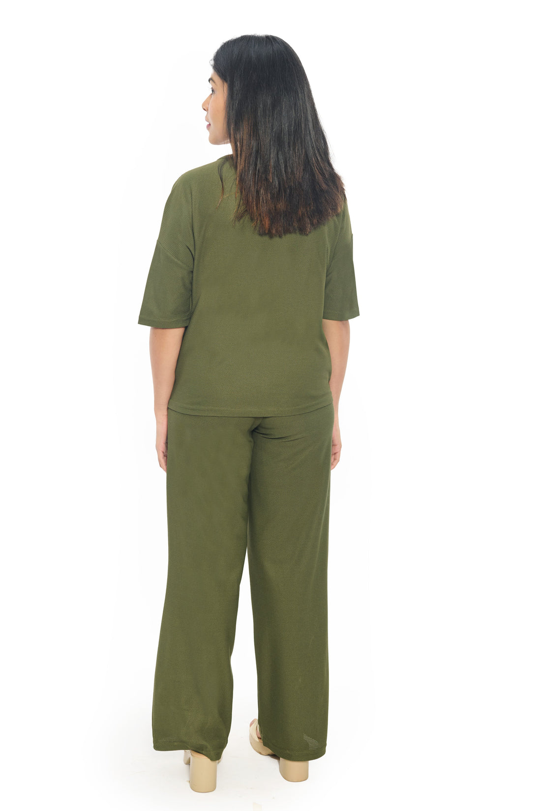 Green Co-Ord Set for Women Casual Top and Pants
