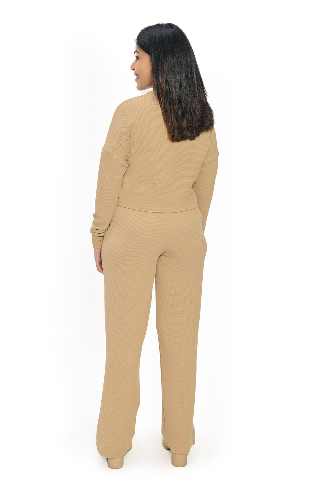 Beige Co-Ord Set for Women | Stylish Top and Pants Set