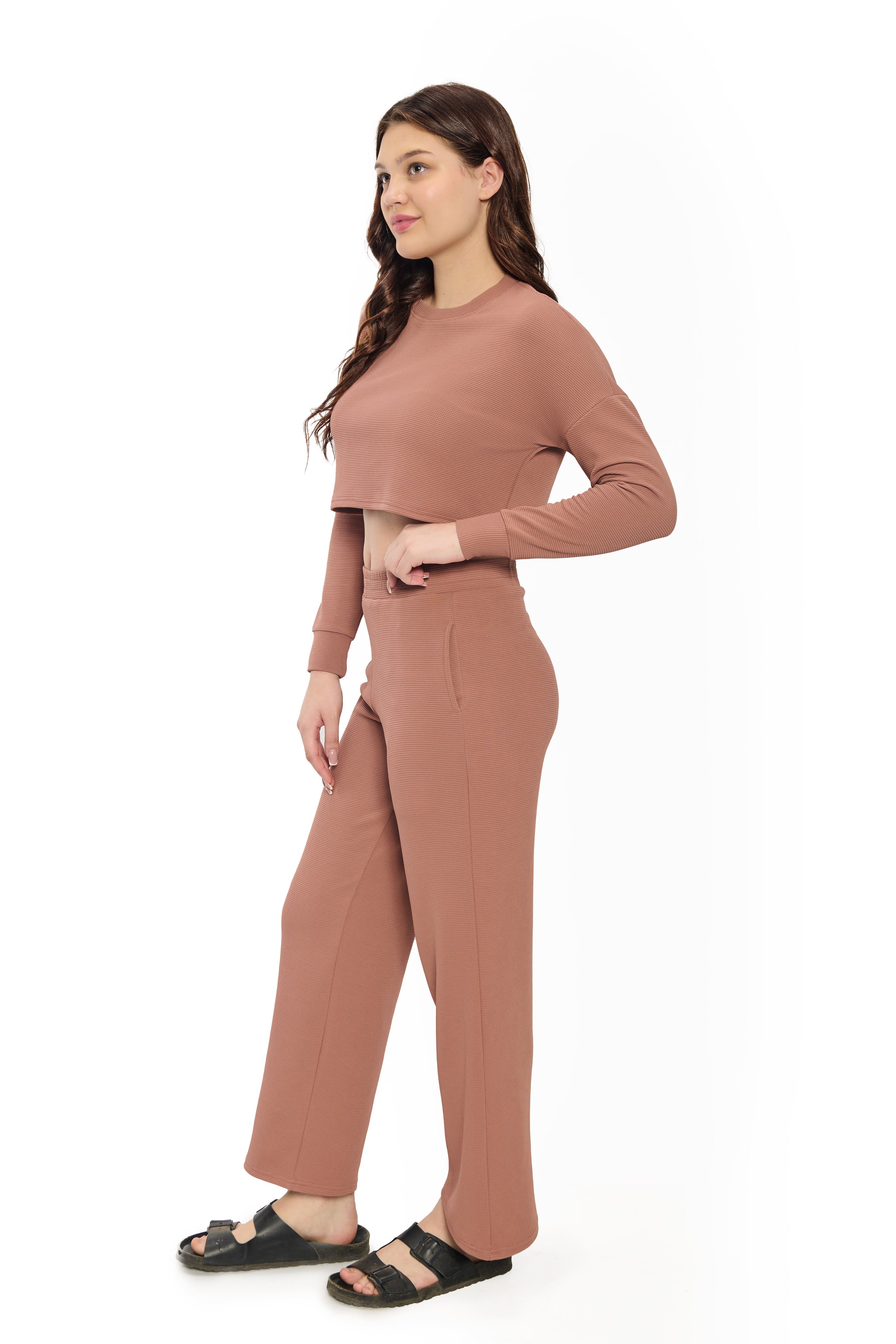 Pink Co-Ord Set for Women | Stylish Top and Pants Set