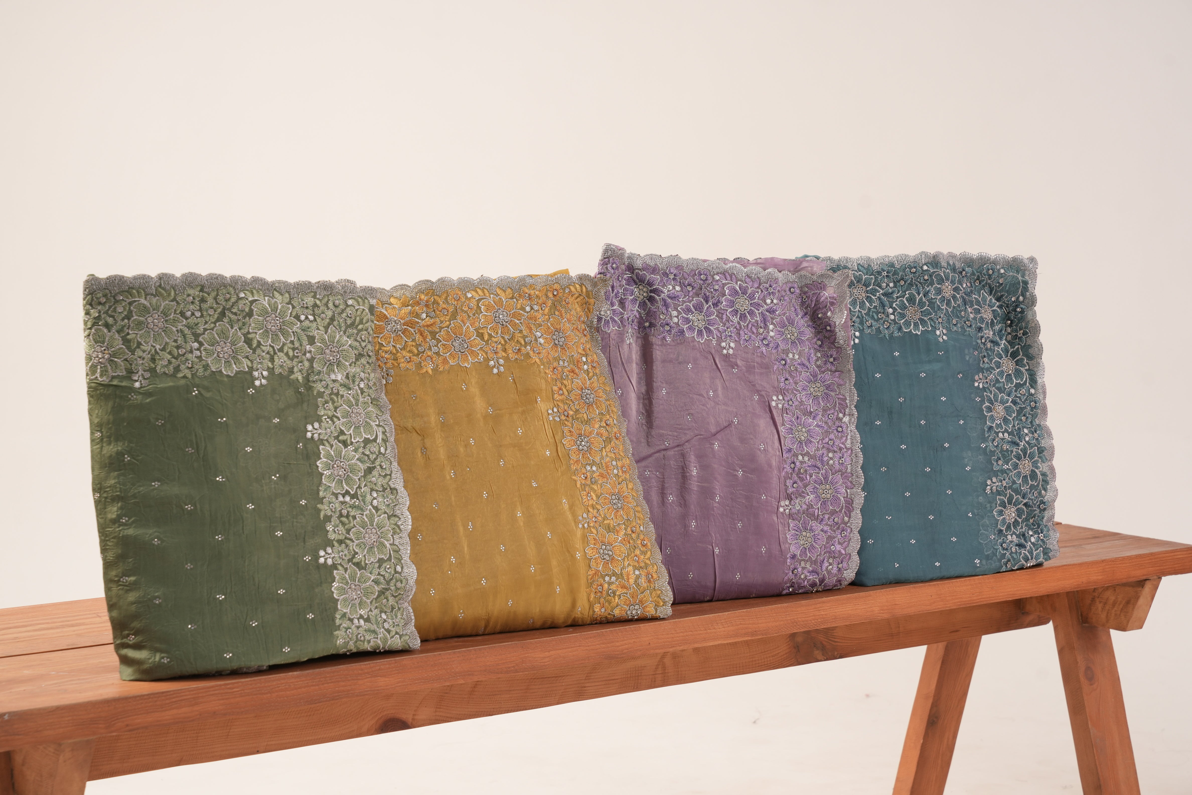 Graceful Blue Fancy Embroidered Saree with Silver Border – Wedding & Festive Collection