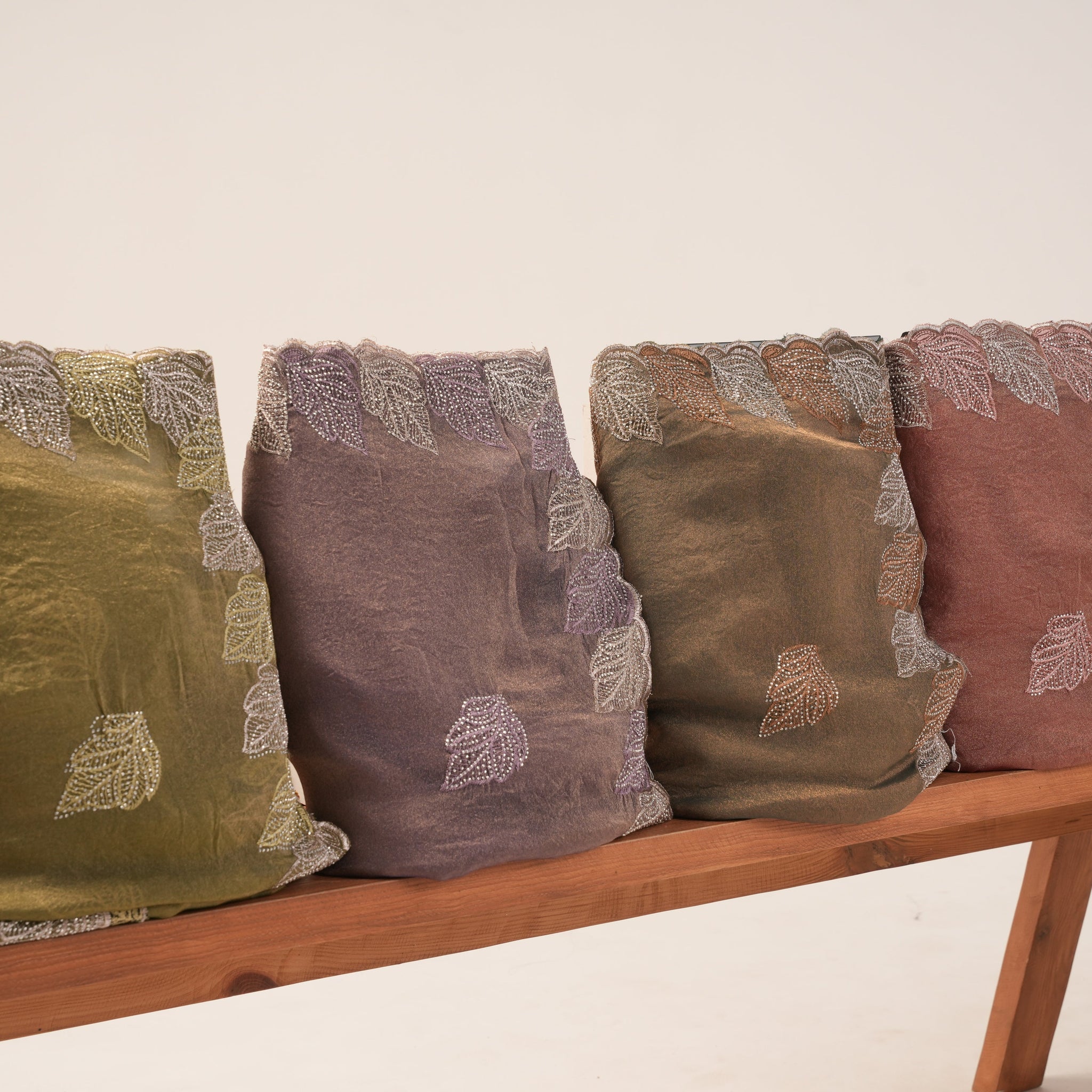 Elegant Gloden Brown Embroidered Saree for Women Party & Festive Wear