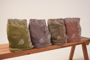 Elegant Rust Embroidered Saree for Women Party & Festive Wear