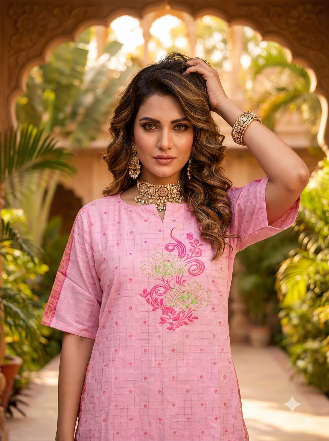 Jacquard Long Kurta
