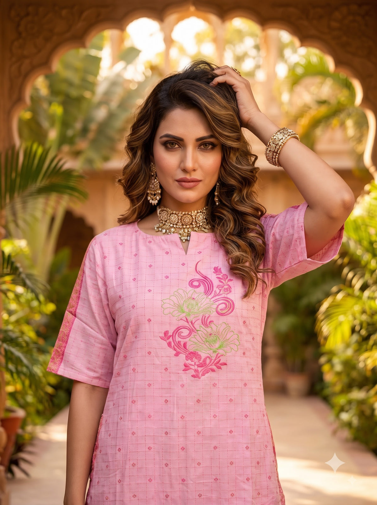 Jacquard Long Kurta