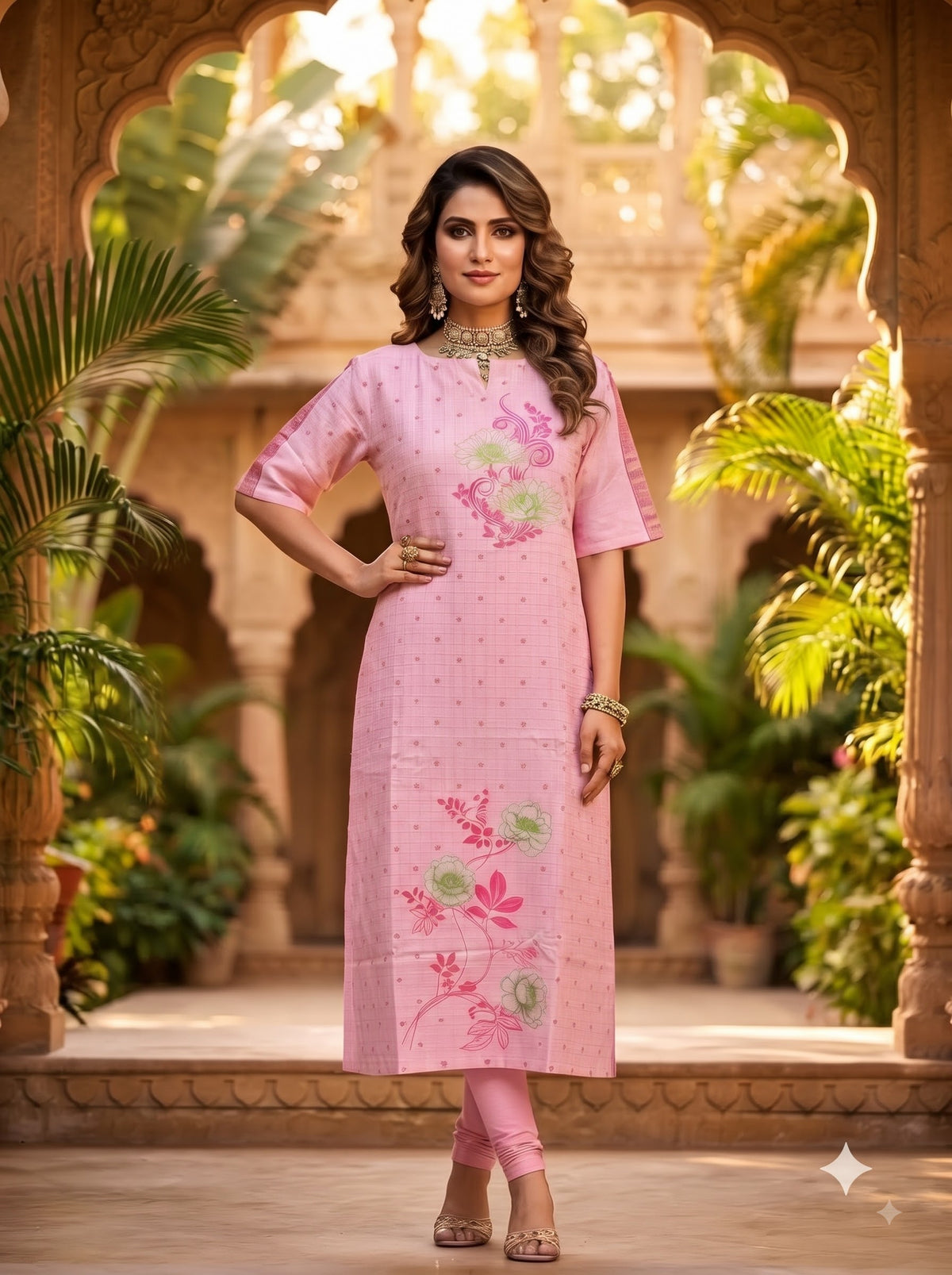 Jacquard Long Kurta