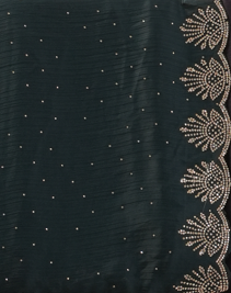 Dark Green Fancy Embroidered Saree with Embroidered – Festive & Wedding Saree for Women
