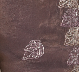 Elegant Mauve Embroidered Saree for Women Party & Festive Wear