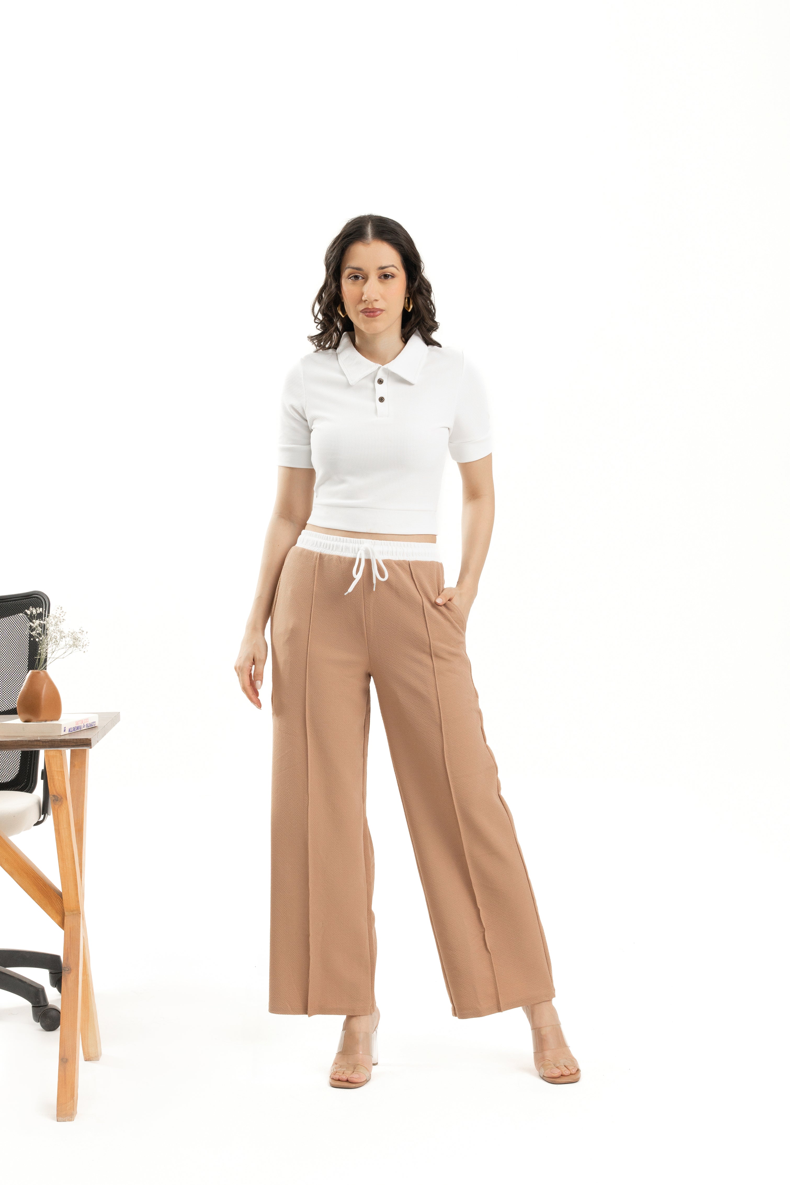 White Collared Top for Women Stylish Summer Wear