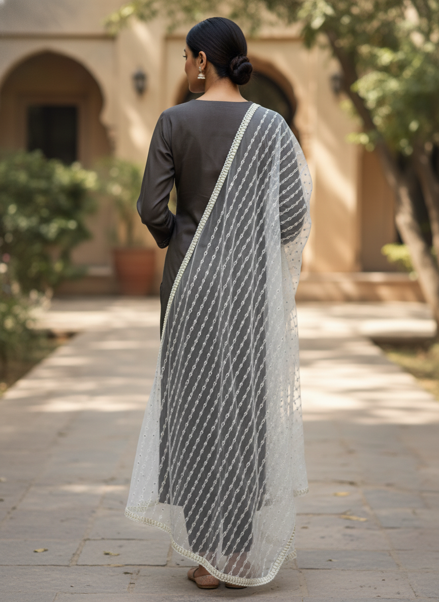 Premium Net Dupatta Festive Designer Ethnic Collection