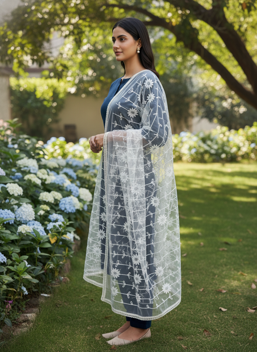 Traditional Designer Dupatta With Classic Embroidery