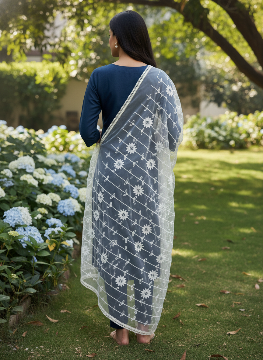 Traditional Designer Dupatta With Classic Embroidery
